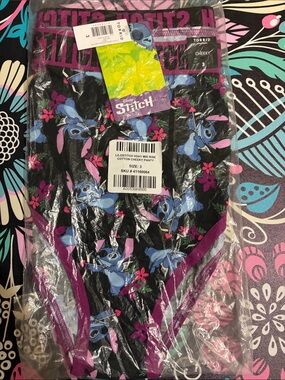 torrid Black & Purple Stitch Floral Cheeky Panty